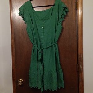 New size XXL green dress old navy plus size